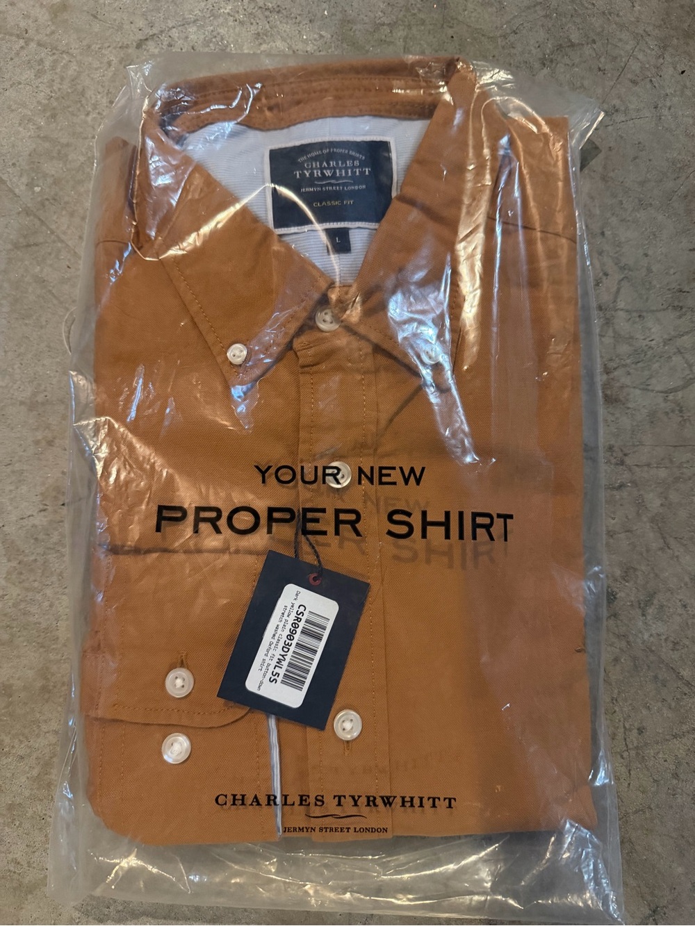 Charles Tyrwhitt Men’s Button-Down Shirt - Burnt Orange